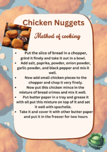 "The kids cheered with excitement when they saw that chicken nuggets were on the menu for dinner."